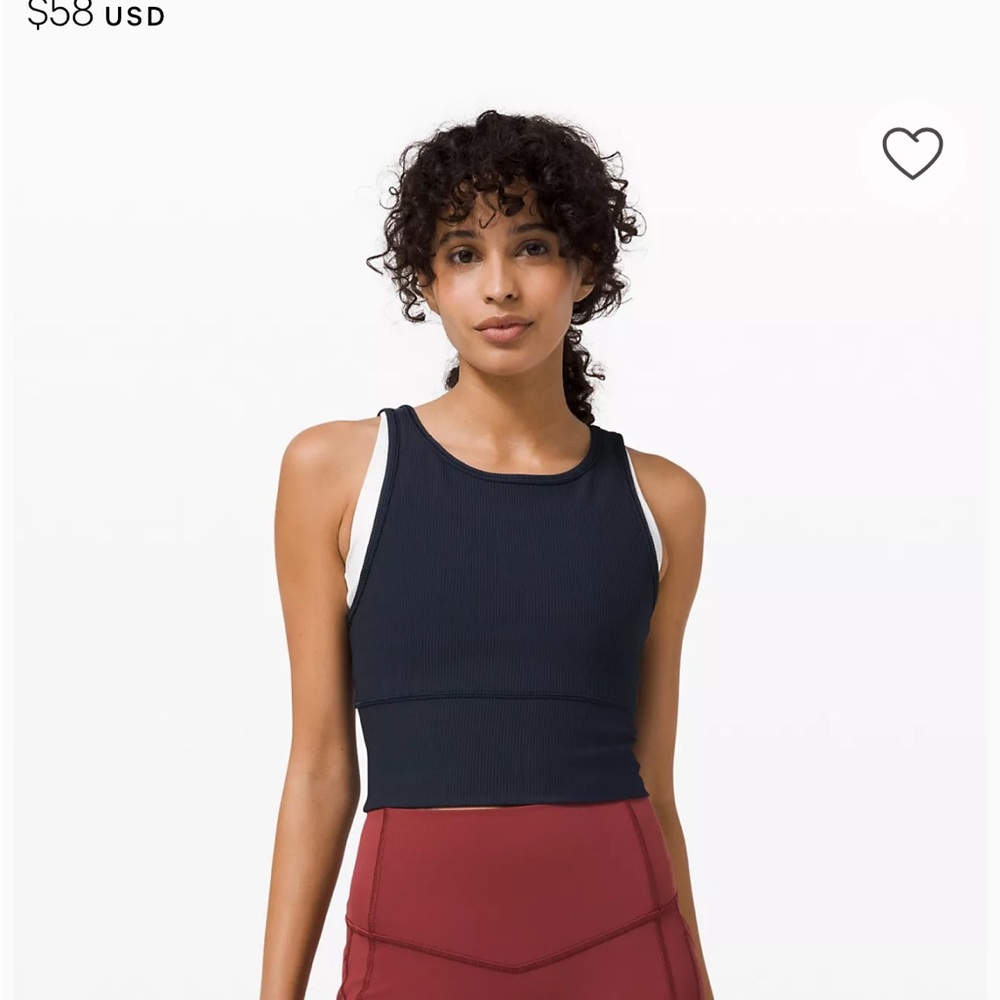 Lululemon ribbed power pivot tank